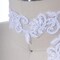 1 Yard White Contempo Almond Pearl Bridal Lace Trim 1.5 Inch Wide Beaded Wedding Lace